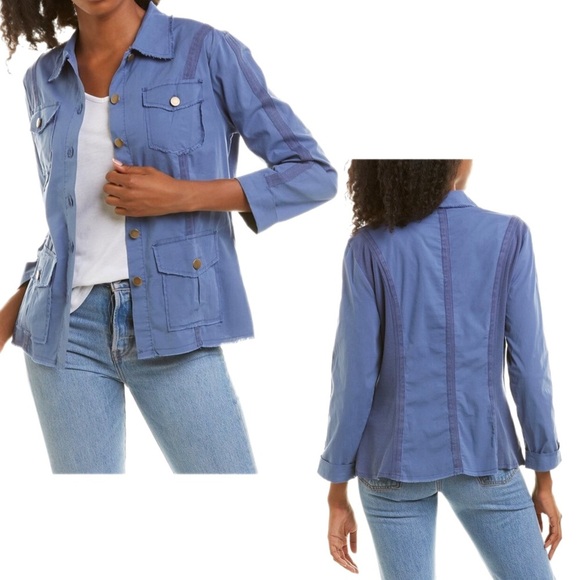 XCVI Raw Edge Safari Utility Jacket NWT! - Picture 5 of 8